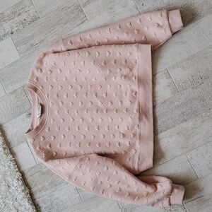 Miss Selfridge Women's Size Small 4-6 Pink Puff Heart Jogger Sweat Pants Shirt